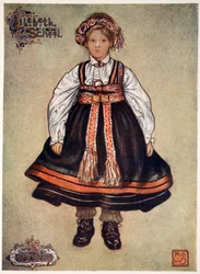 A Little Saetersdalen Peasant Girl, 1905